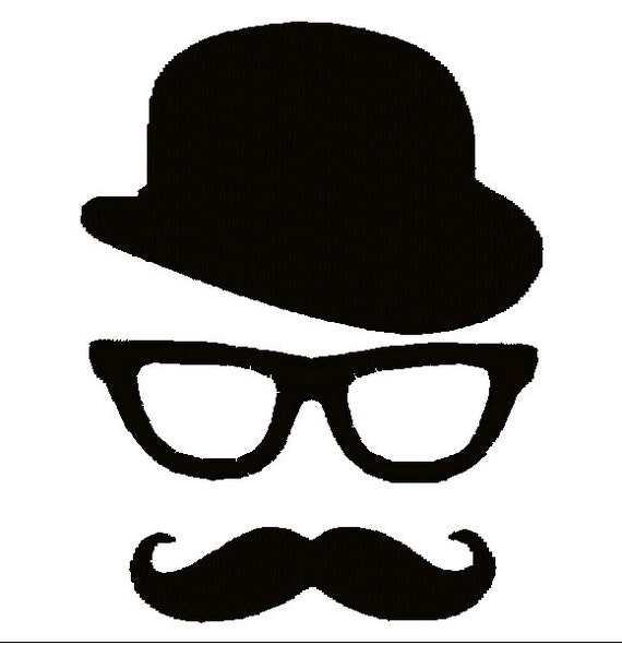 moustache and hat clipart - photo #19
