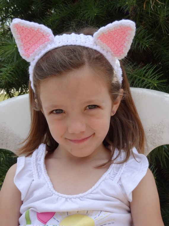 Download Items similar to Child Cat Ears Headband Costume - Any ...
