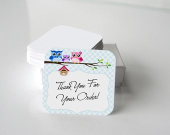... - 20 Note Cards - Small Card - Etsy Thank You For Order - Checkered