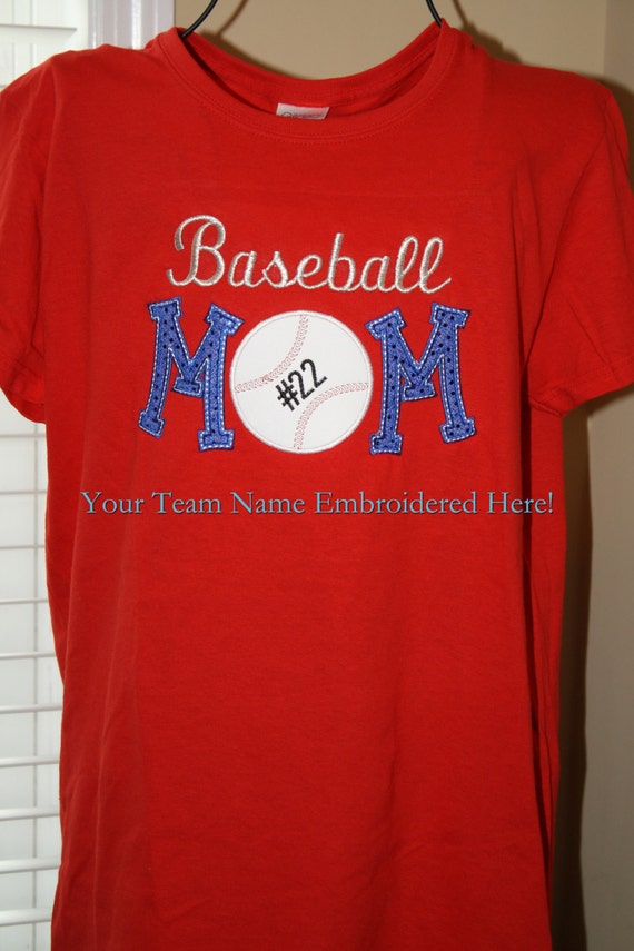 Items similar to Ladies Baseball/Softball/TBall Mom Bling Tee on Etsy
