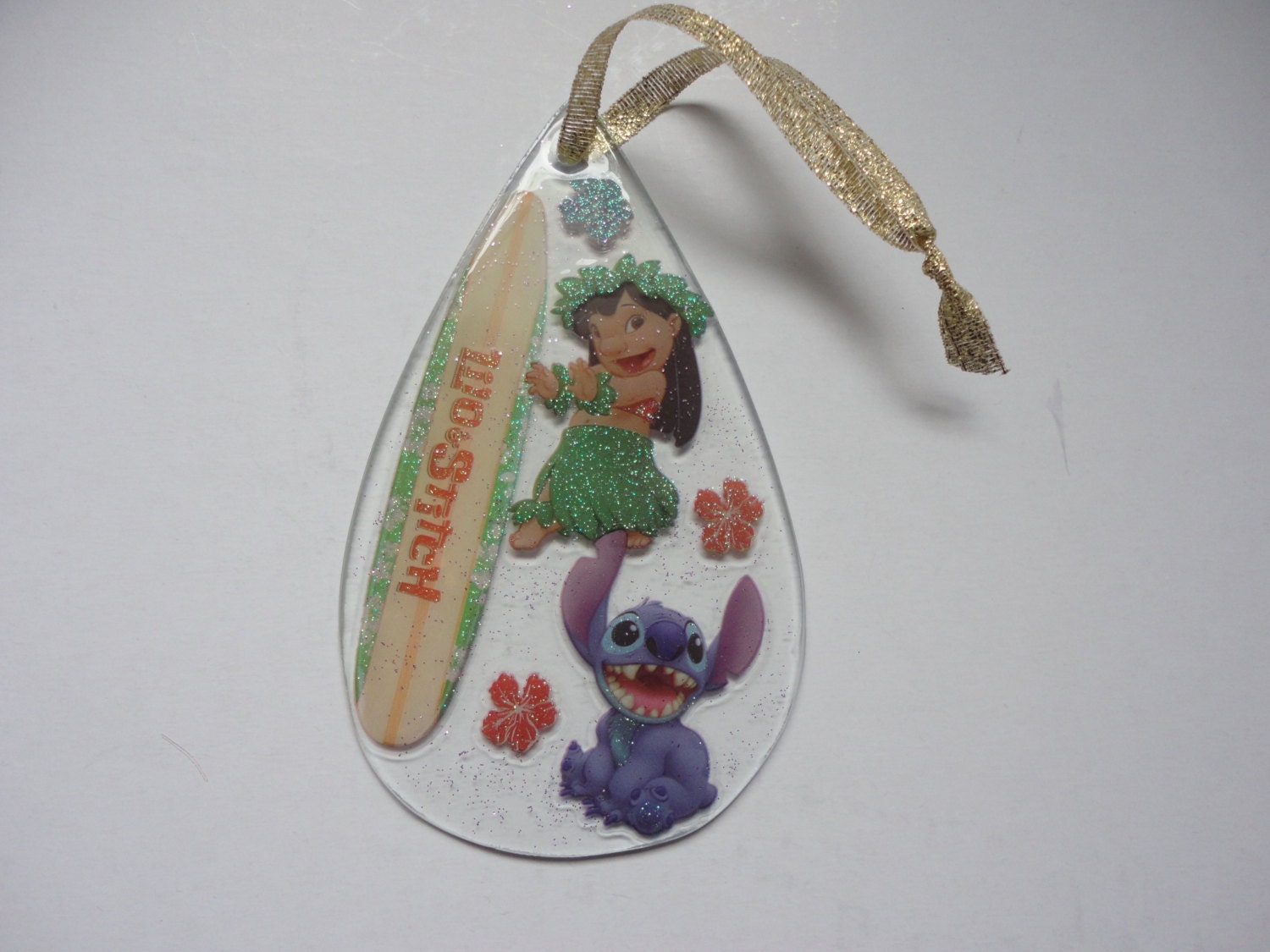 disney lilo stitch clear christmas ornament disney lilo stitch clear christmas ornament