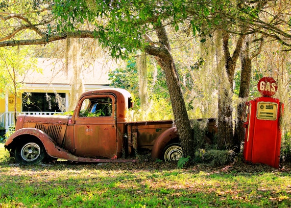 Items Similar To Old Truck Photo Rustic Decor 5x7 Wall Art Vintage