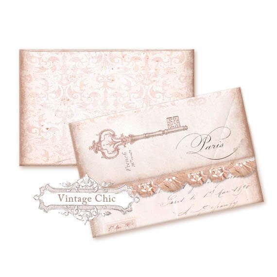 Instant Download Printable Envelopes Aged Paper in Vintage