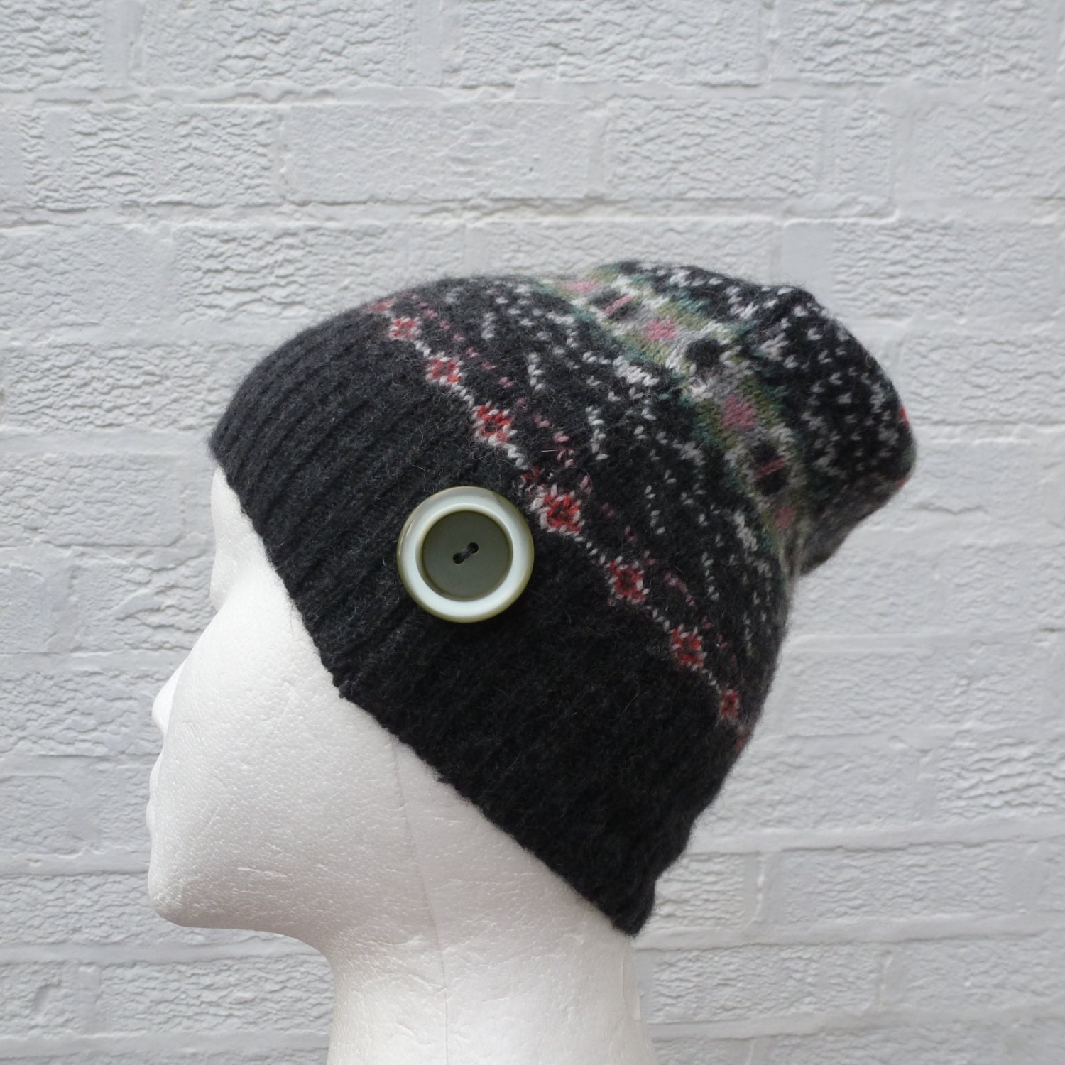 Beanie small hat wool winter beanie handmade hat teens small