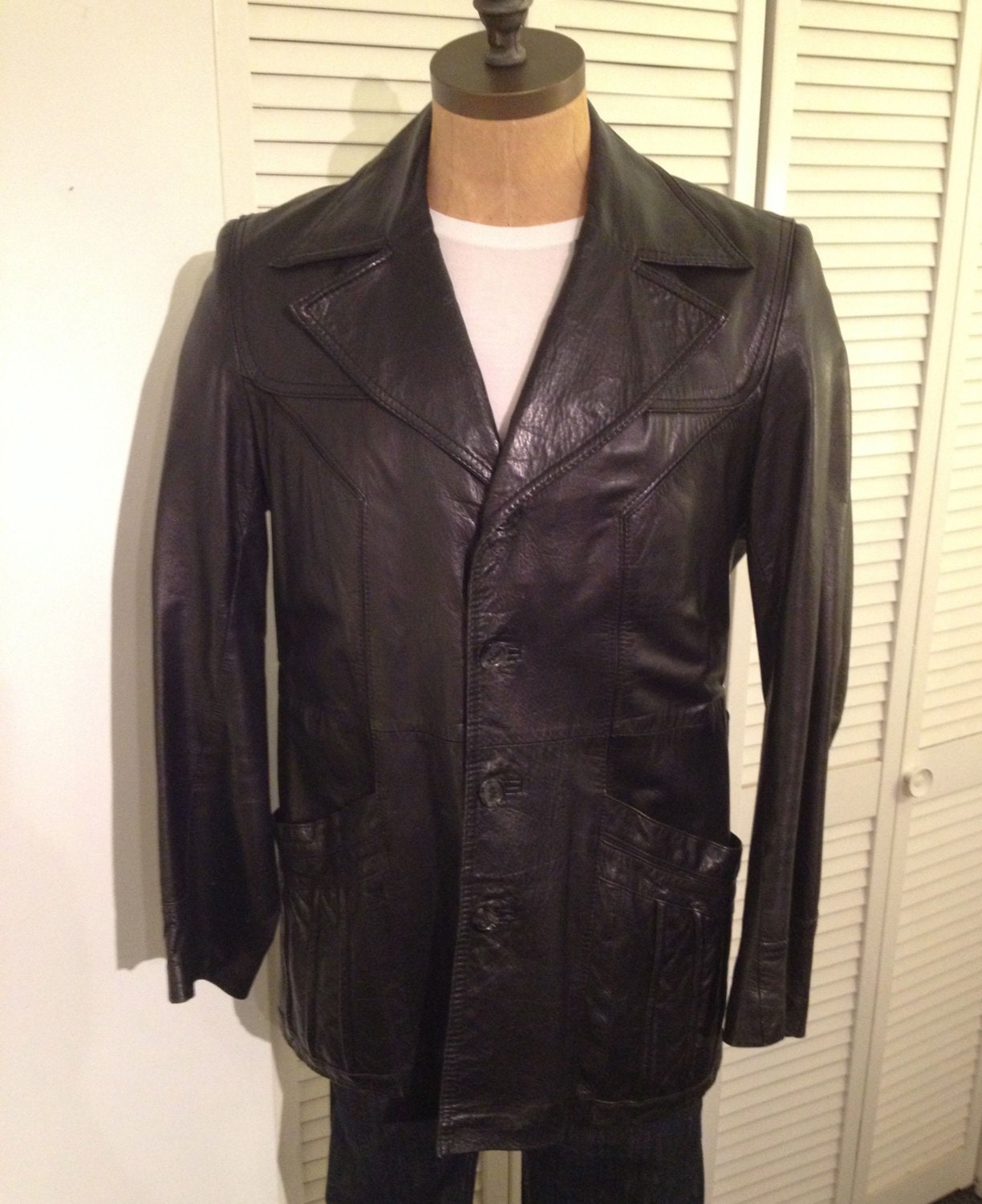 Vintage MENS WilsonsHouse of Suede & LeatherBlack by pandaJpanda