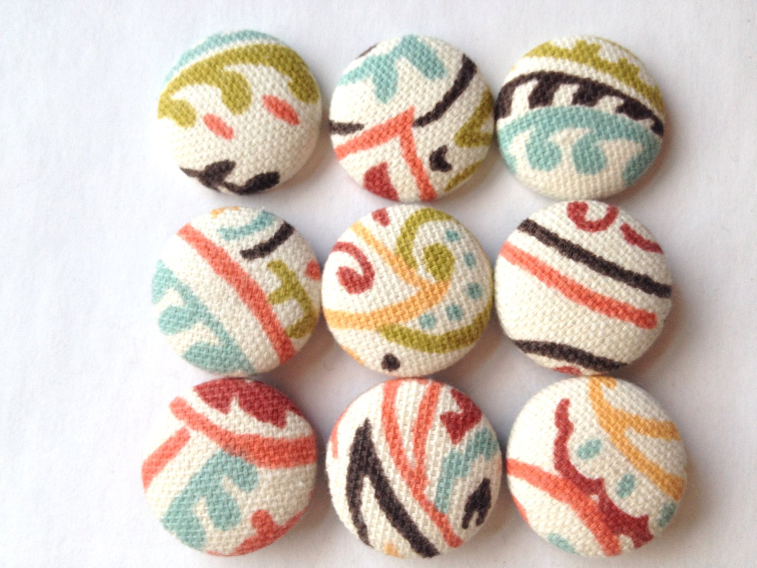 Fabric Button 9 Fridge College Supplies