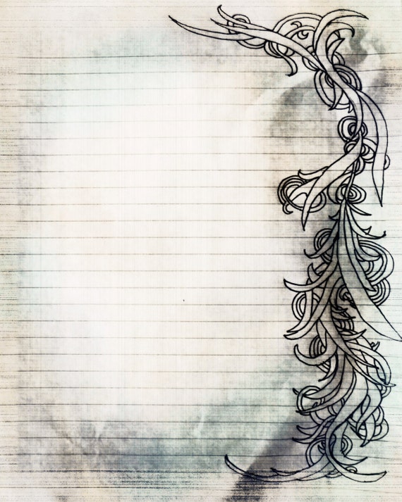 items-similar-to-printable-charcoal-sketch-swirl-filigree-lined-journal