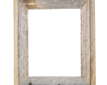 11x14 –2" wide Barnwood Reclaimed Wood Open Frame (No Glass or Back)