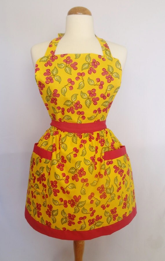 SALE Retro Apron 50's Inspired Style Vintage by LollipopAprons