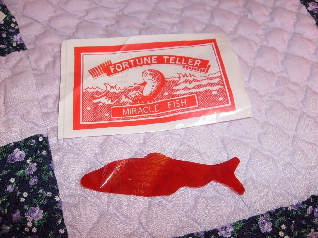 fortune teller miracle fish in original package old store