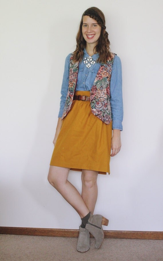 Vintage 1990's Nana's Couch Vest