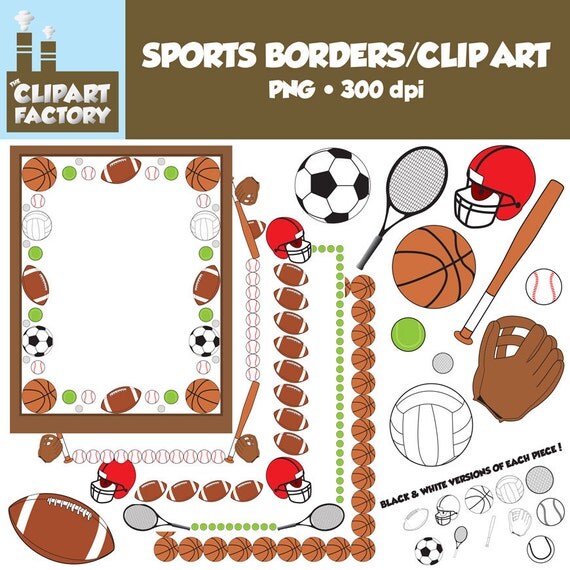 clip art sports borders free - photo #34
