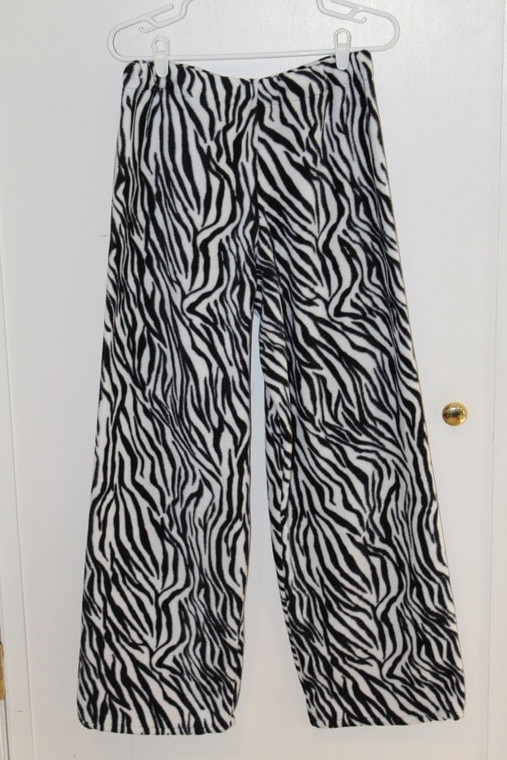 zebra print pajama pants