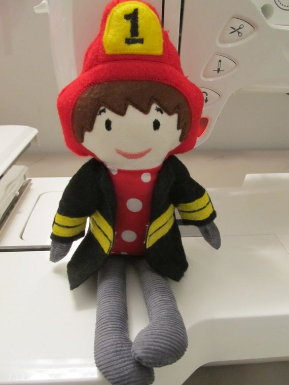 fireman peg doll