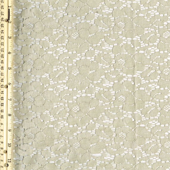 Sand Lt Cotton Lace Fabric By The Yard Wedding Bridal Craft 1638