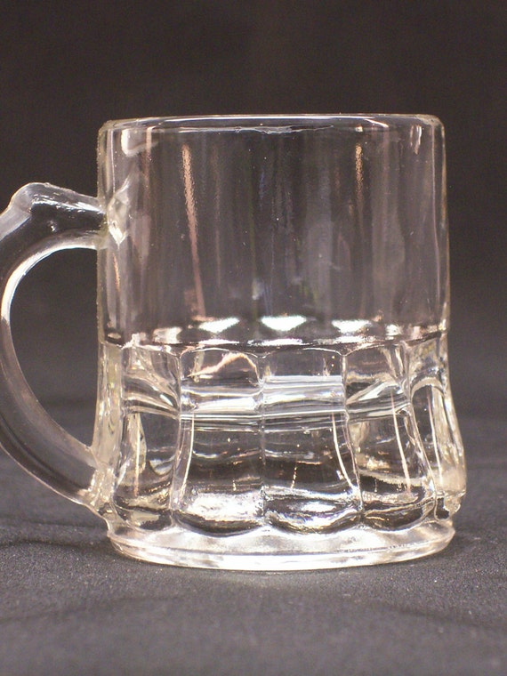 Federal Glass Miniature Beer Mug Shot Glass by GarageSaleGlass