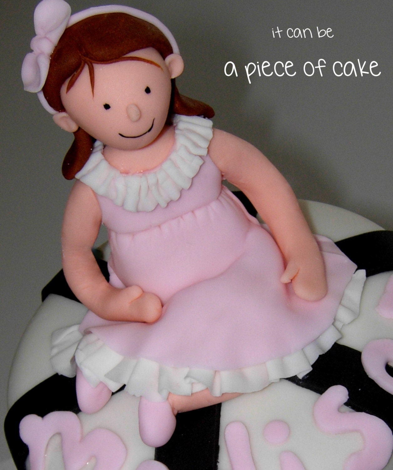 fondant child figurine boy girl edible custom cake topper