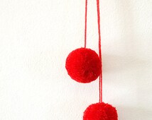 craft large brown pompoms red nose