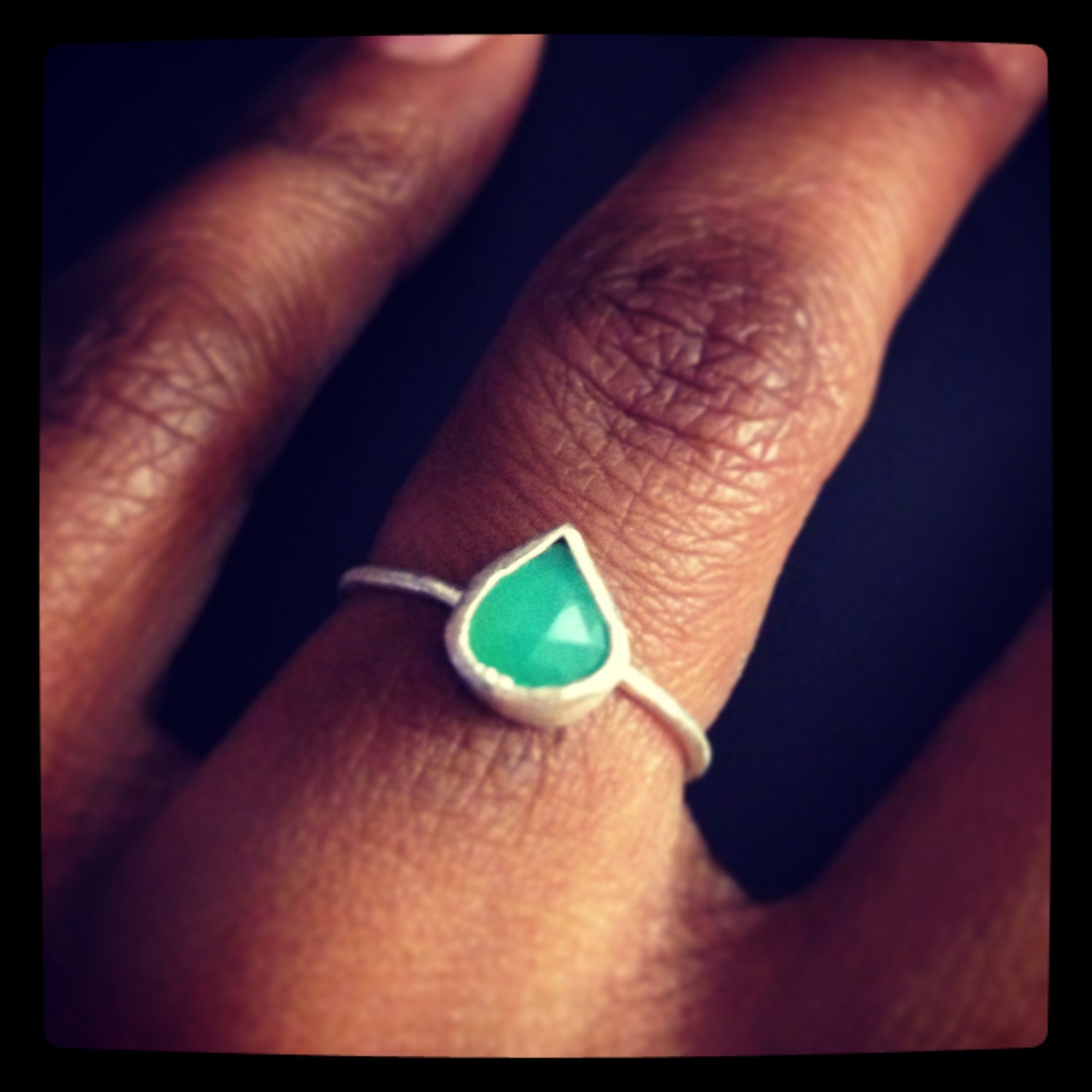 pear shaped stackable rings