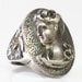 Sterling Cameo Ring Repousse Sterling Late Victorian Era Circa 1890s Size 7
