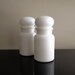 Belgium Milk White Glass Apothecary Jars (set of 2)