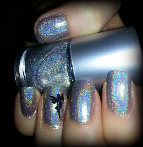 Holographic Top Coat, Spectraflair Rainbow Spectrum 5 Free Nail Polish by MDJ Creations