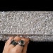 Vintage Silver Beaded Clutch - 50s Evening Cocktail Handbag Hand Embroidered Wedding Clutch Bag Purse Bridesmaid Bridal White Silver