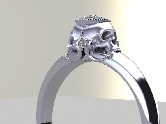 skull wedding rings over $1000