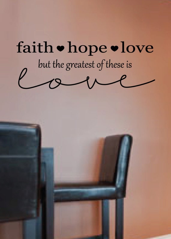 Items similar to 1 Corinthians 13:13- Faith Hope and Love ...