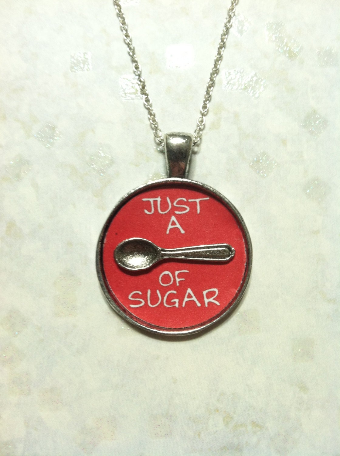 Just A Spoonful of Sugar Necklace or Keychain