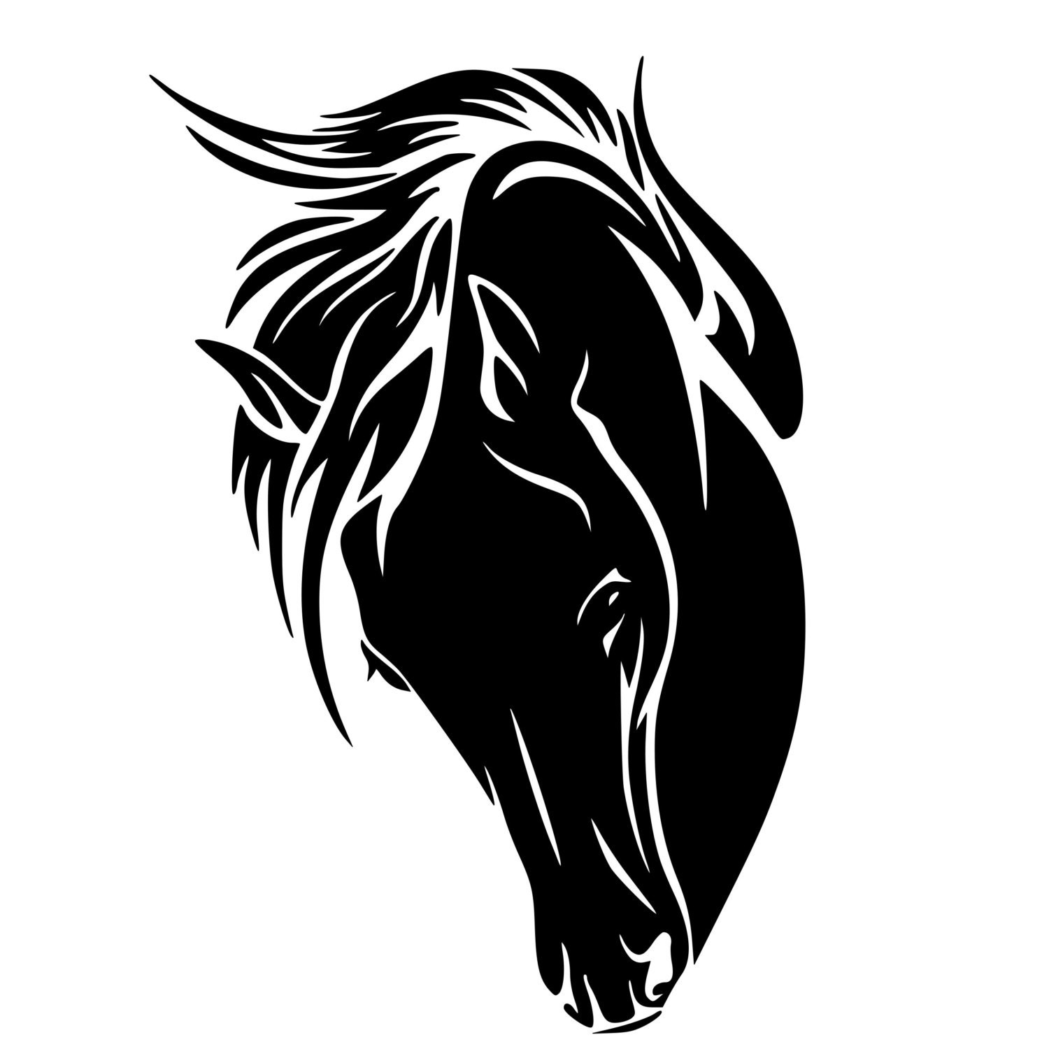 Horse decalHorse Portraithorse stickerhorse vinyl wall