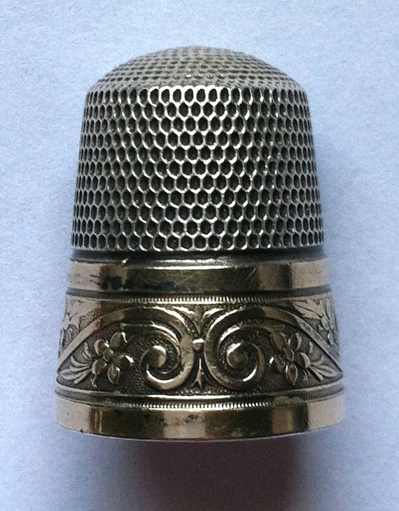 Simons Brothers Thimble Sterling Silver Gold by TimelessEclectics