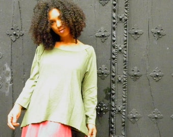 The Desert Top in Organic Hemp/Cotton Jersey. Made to order.