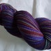 Handspun merino yarn, hand painted merino yarn, Night On The Moors, double knit yarn, sport weight yarn, 3.5oz, 290yds