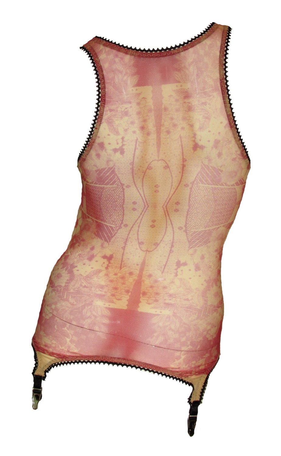 Veda Totem Garter Tank / Mesh Racerback Tank Modern Garter
