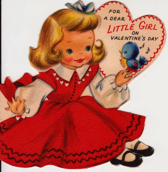 Vintage For A Dear Little Girl On Valentine's Day