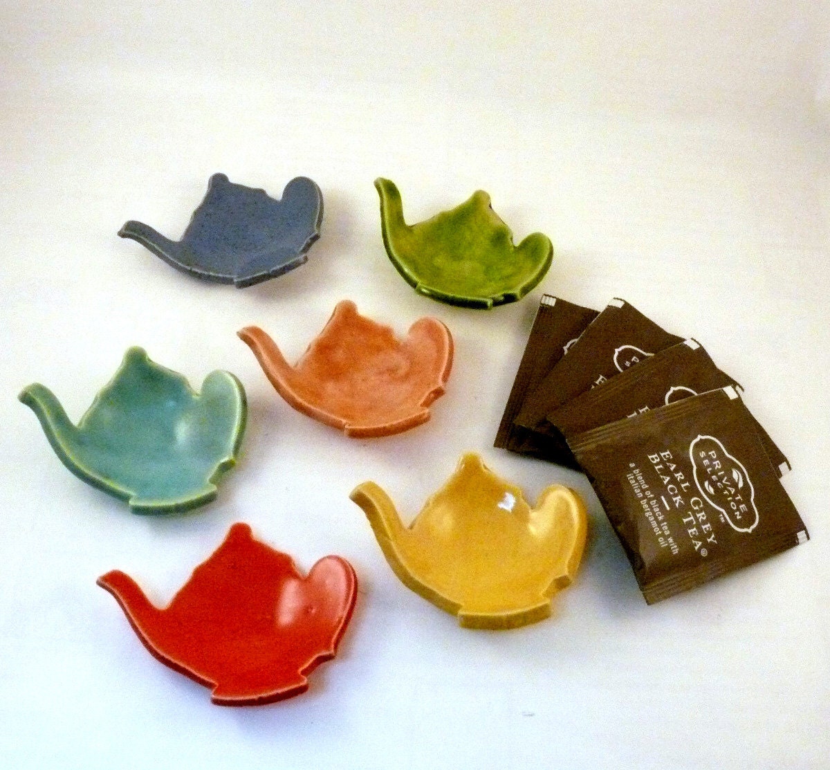 Teabag holder Trinket Dish Ring Dish tea bag holder teapot