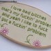 Embroidered Rap Lyrics: Fuckin' Problems by ASAP Rocky - In Oval Embroidery Hoop