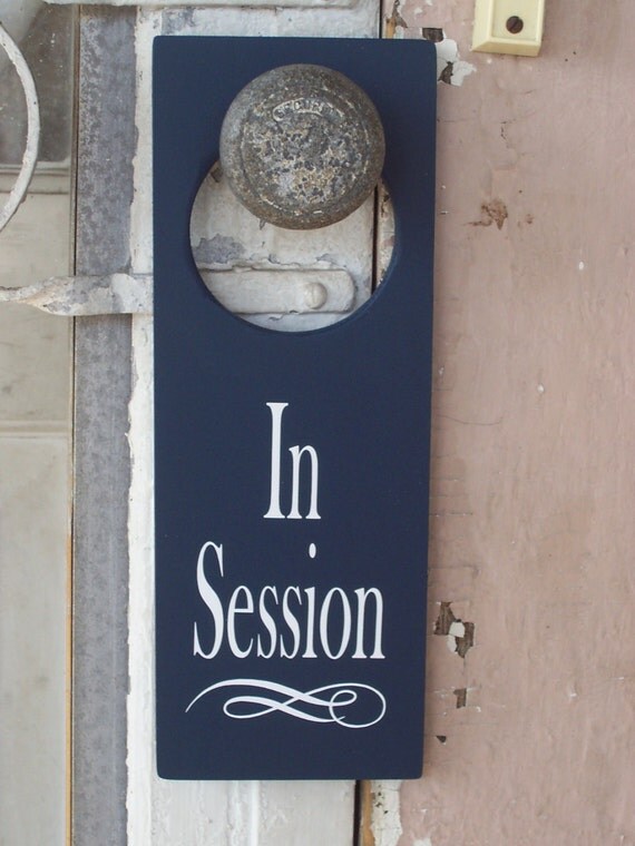 How To Change A Door Knob >> In Session Door Knob Hanger Wood Vinyl Sign Nautical Navy Blue How To Change A Door Knob >> In Session Door Knob Hanger Wood Vinyl Sign Nautical Navy Blue