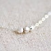 Icing necklace - tiny sterling silver beads necklace - dainty everyday jewelry - for women