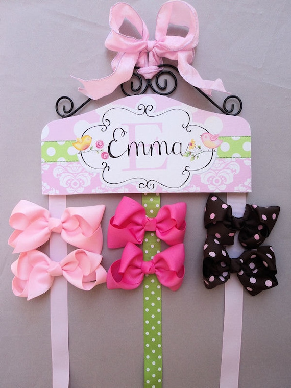 Hair Bow Holder Personalized Sweet Bird By Hairbowholders