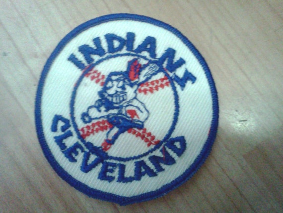 Adesivo Decalcomania Cleveland Guardians (gi&agrave; Indians) - Vintage Retr&ograve;, Blu, 7 1/8