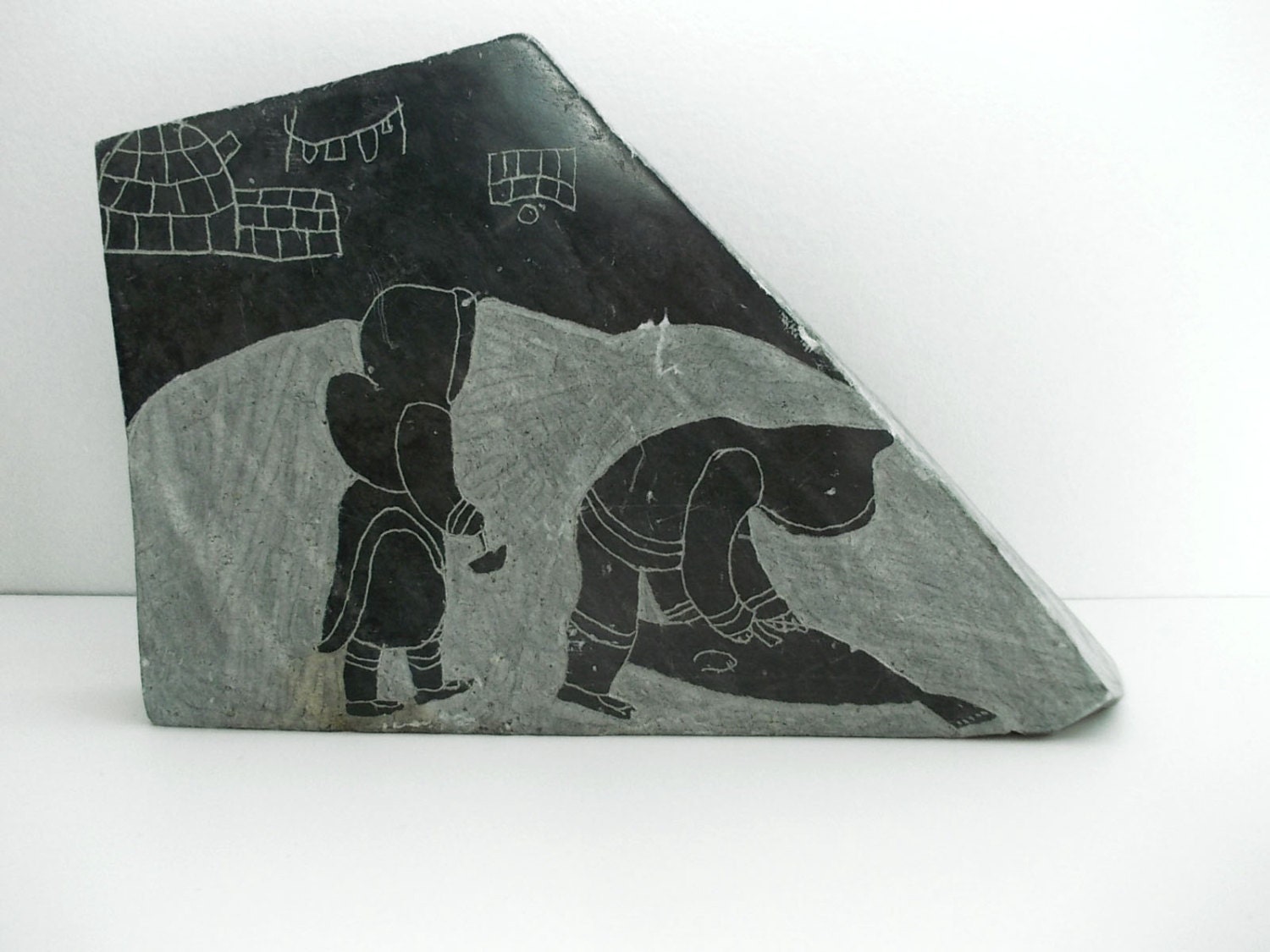 Vintage Soapstone Carving Inuit Eskimo Art from Canada