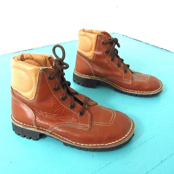 Buster Brown Leather work boots womens 8 mens 6