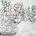 The Four Seasons 5-Piece Decanter and Stemware Collection - Winter, Spring, Summer and Fall Hand Painted Glasses