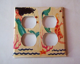 switch plate retro 1950 mid century rockabilly atomic era outlet light