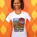 vintage 70s t-shirt women sky adventures HOT AIR BALLOONS rochester michigan rainbow tee shirt Small 1978
