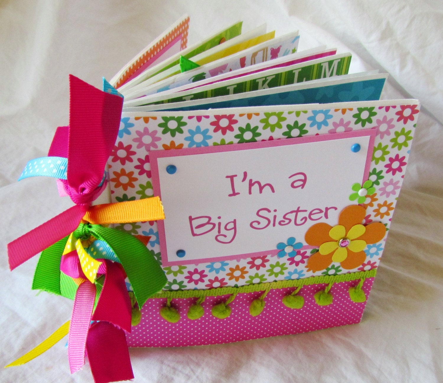 I'M A BIG SISTER premade PaPeR BaG Scrapbook Album