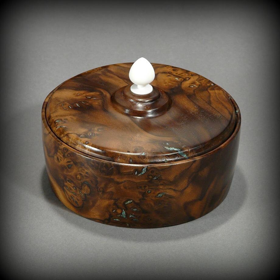 Keepsake Jewelry Box Walnut Burl Wood BX109