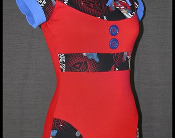 Transformers Optimus Prime Cowl Yoke Tunic Top DIY